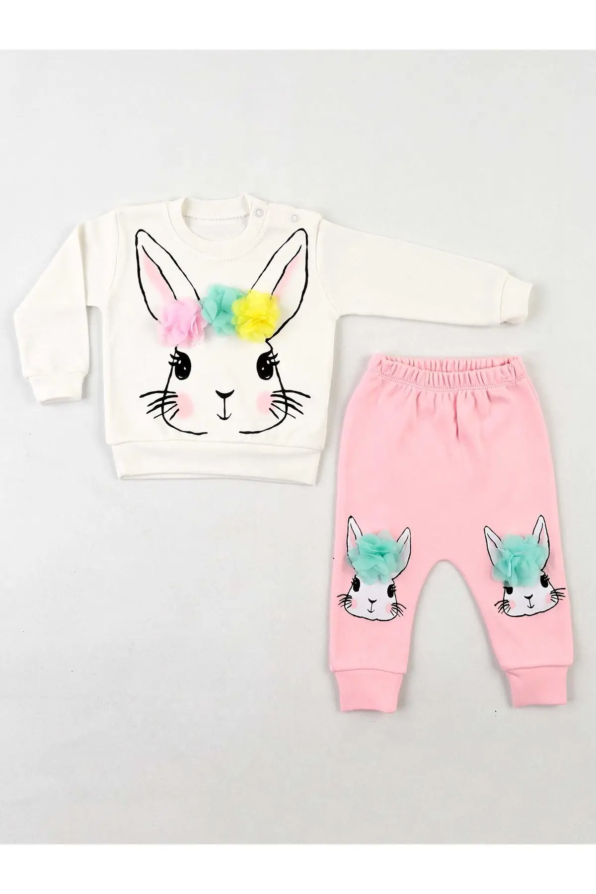 Розовый кремовый сезонный костюм для маленьких девочек 2li | Мать и ребенок