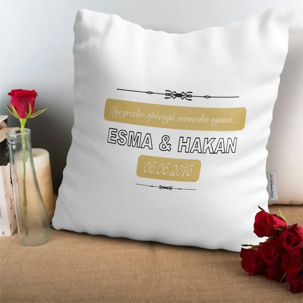 

Индивидуальная Белая Подушка хорошего поцелуя без сна-1