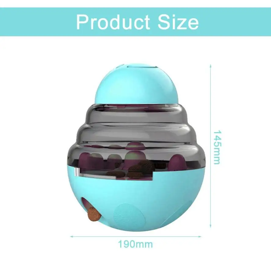 

Creative Interactive Pet Dog Food Leak Ball Funny Playing Training Snack Leakage Food Container Tumbler Toy for Pet Supplies