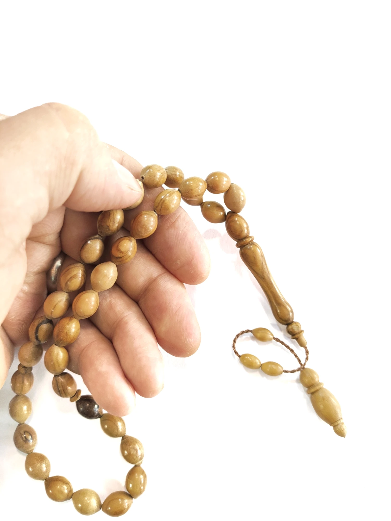 

Prayer Bead Olive Tree Gift Tasbeeh Muslim Tesbih Rosary High Quality Wood 99 Natural Lathe Handmade Misbah Musbiha Elegant