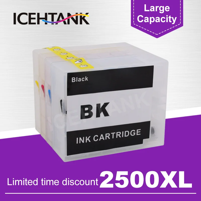 

ICEHTANK набор чернил для заправки картриджа для Canon PGI 2500 MAXIFY IB4050 Ib4150 MB5050 MB5150 MB5350 MB5450 принтер
