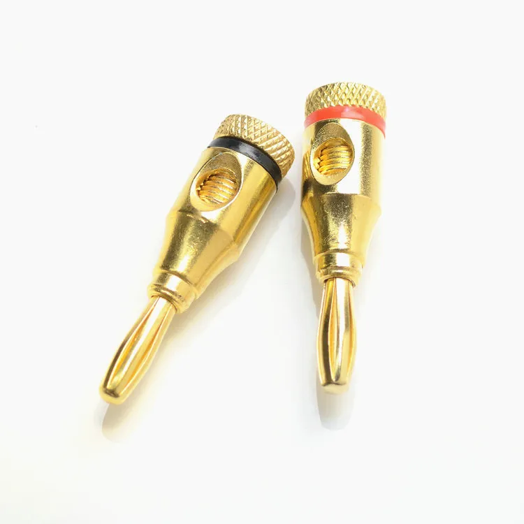 2 шт./компл. 4 мм позолоченный медный усилитель связывающая стойка розетка типа
