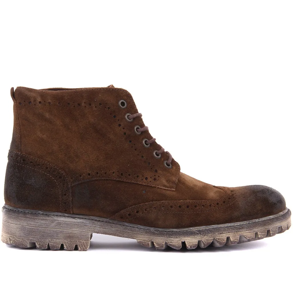 Sail Lakers-Sand Suede Men Lace-Up Boots | Обувь