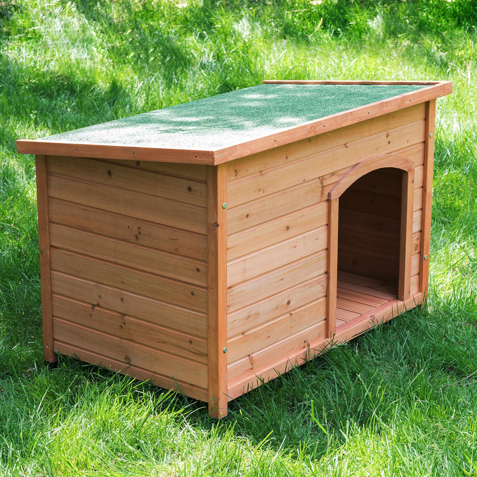 Собачья будка из цельного дерева открытый питомник домик для кошек палатки щенок