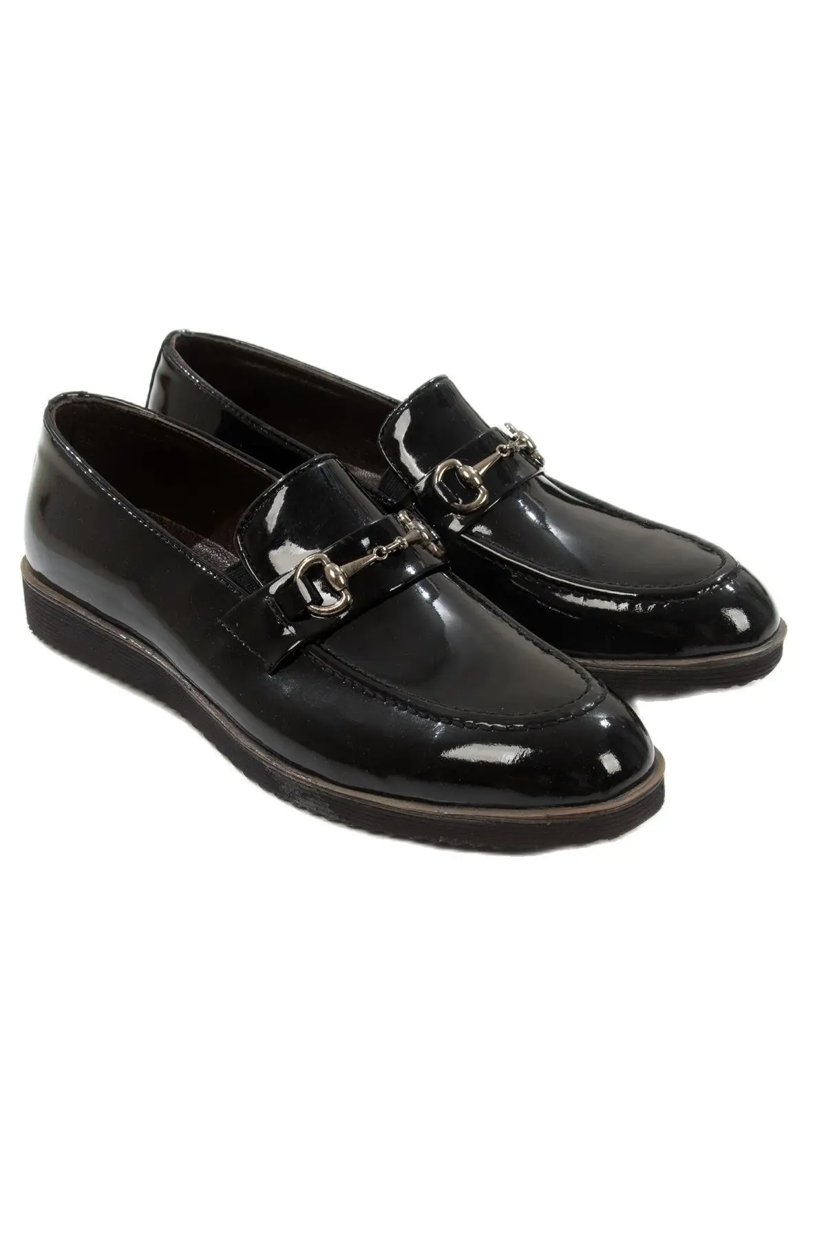 

DeepSEA Men 'S Leather Shoes With Metal Buckle Non-Slip Bottom Patent Leather Casual High Quality 2106426
