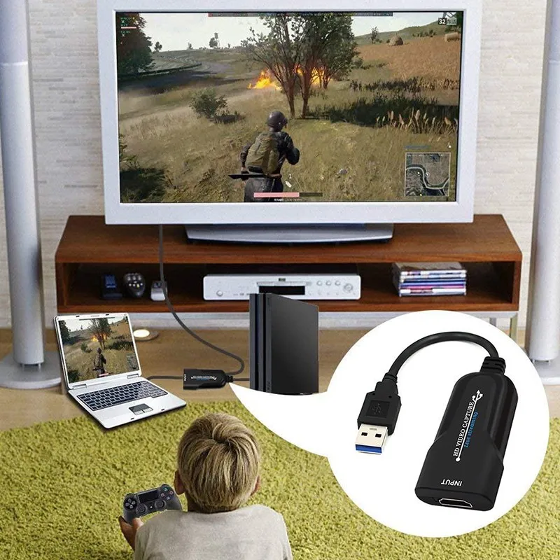 Карта захвата игры USB 2 0 HDMI 1080P placa de video Портативный надежный потоковый адаптер для