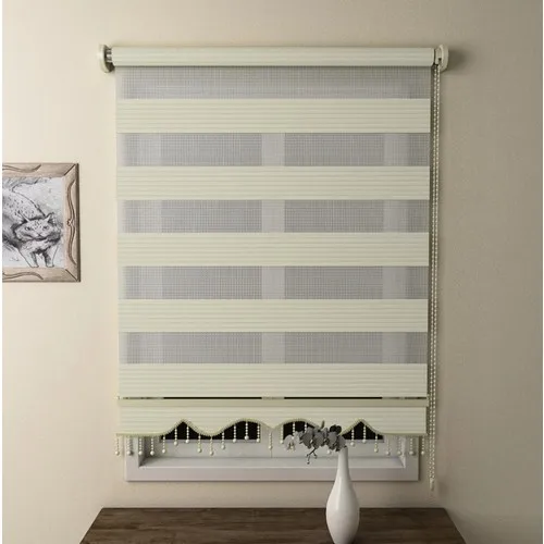 Бесплатная доставка белые бусины Зебра римские роликовые шторы занавески Декор