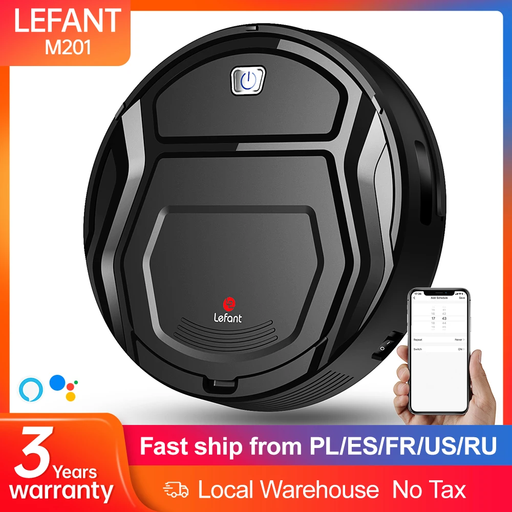 

Робот-пылесос Lefant M201 для дома, с низким ворсом, 1800 Па