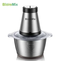 2 speeds 500w 2l large capacity chopper meat grinder household mincer food processor with stainless steel bowl
