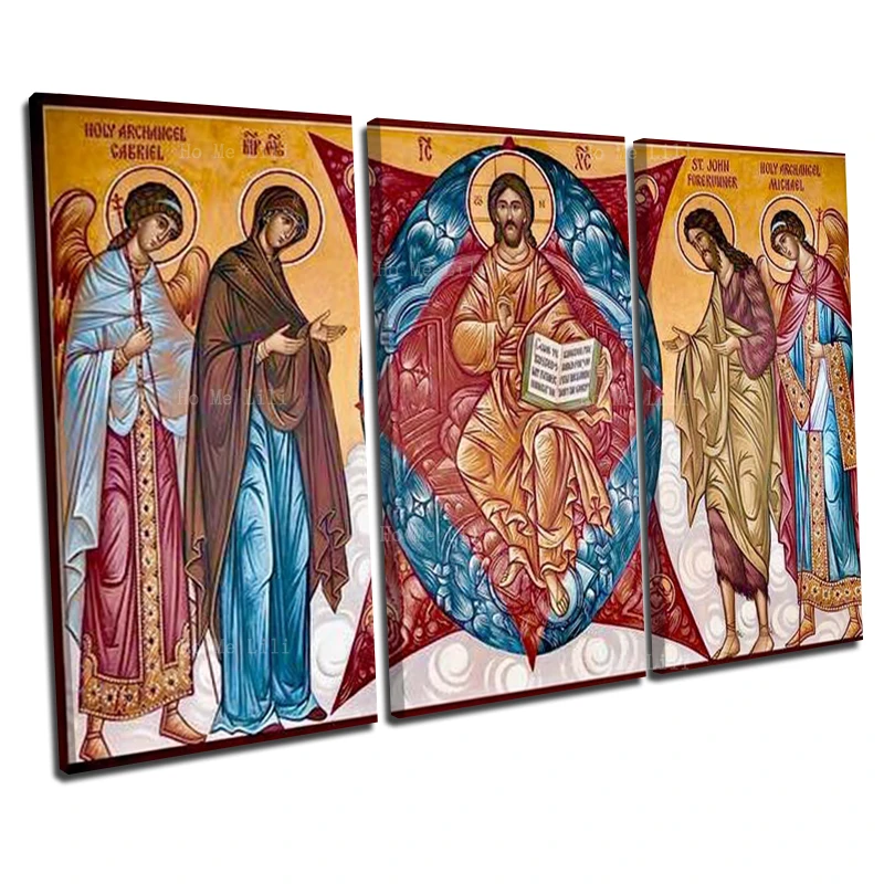 

17th And 33rd Sunday In Ordinary Time The Once And Future Coming Of Jesus Christ Byzantine Art Oil Painting By Ho Me Lili Decor