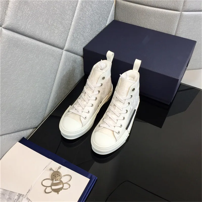 

Luxury Brand Designer Women's men's Casual Shoes Lace Up Round Head Thick Sole B23 sneaker Original TOP quality High shoes 35-47