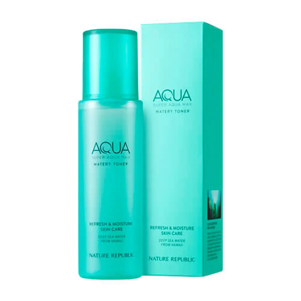 Nature Republic Super Aqua Max Watery Toner Увлажняющий тонер для лица на основе морской воды |