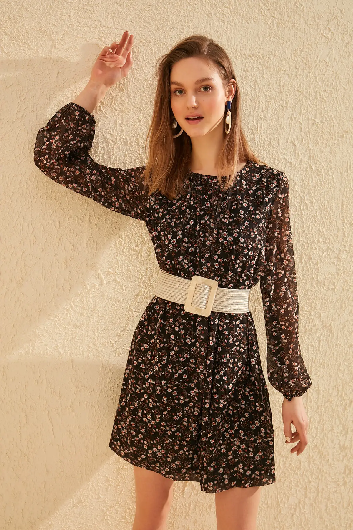 Платье с узором Trendyol TWOSS20EL0245|Женские платья| |