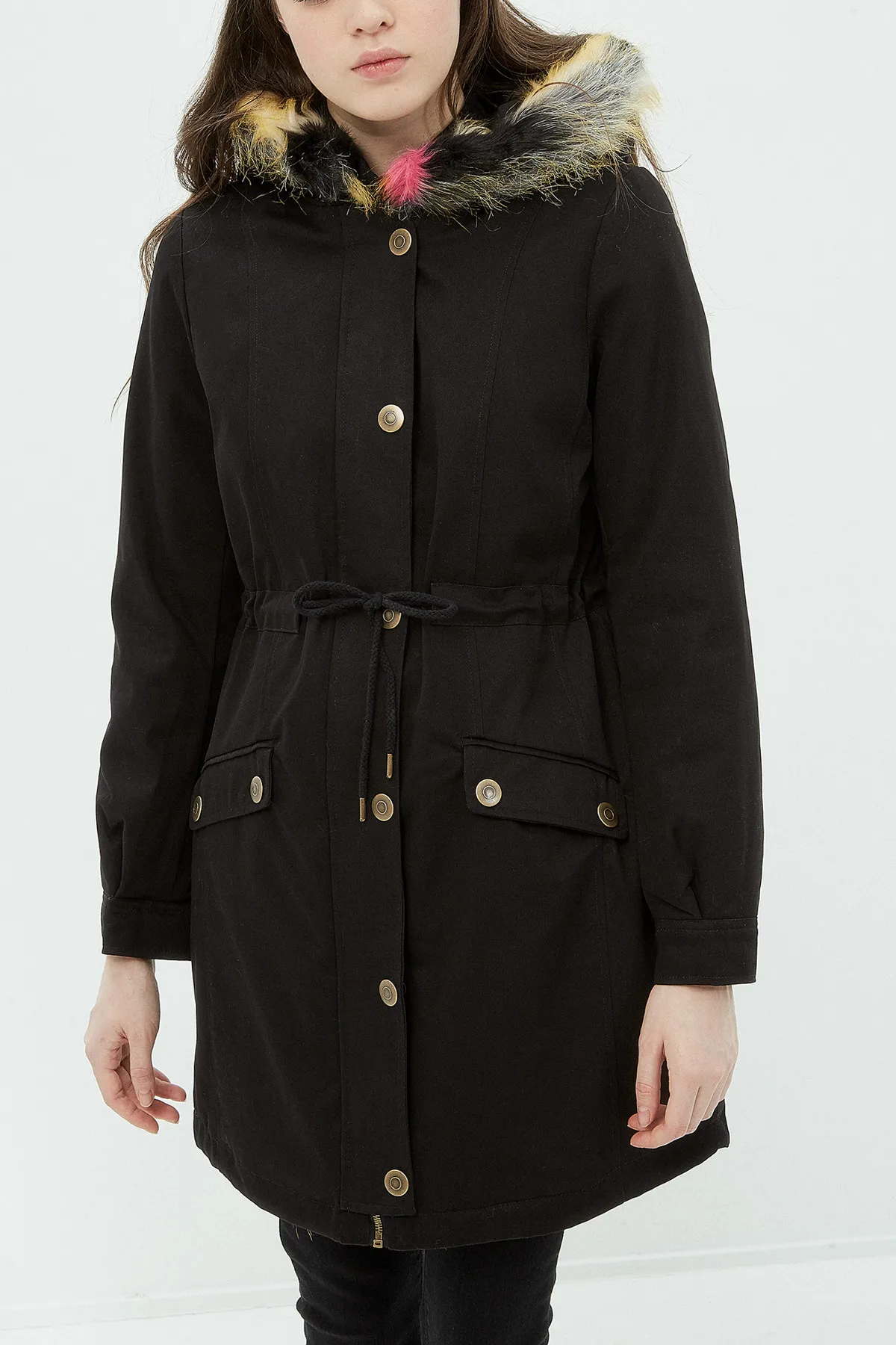 Koton женское черное пальто 7 KAL07095OW | Женская одежда