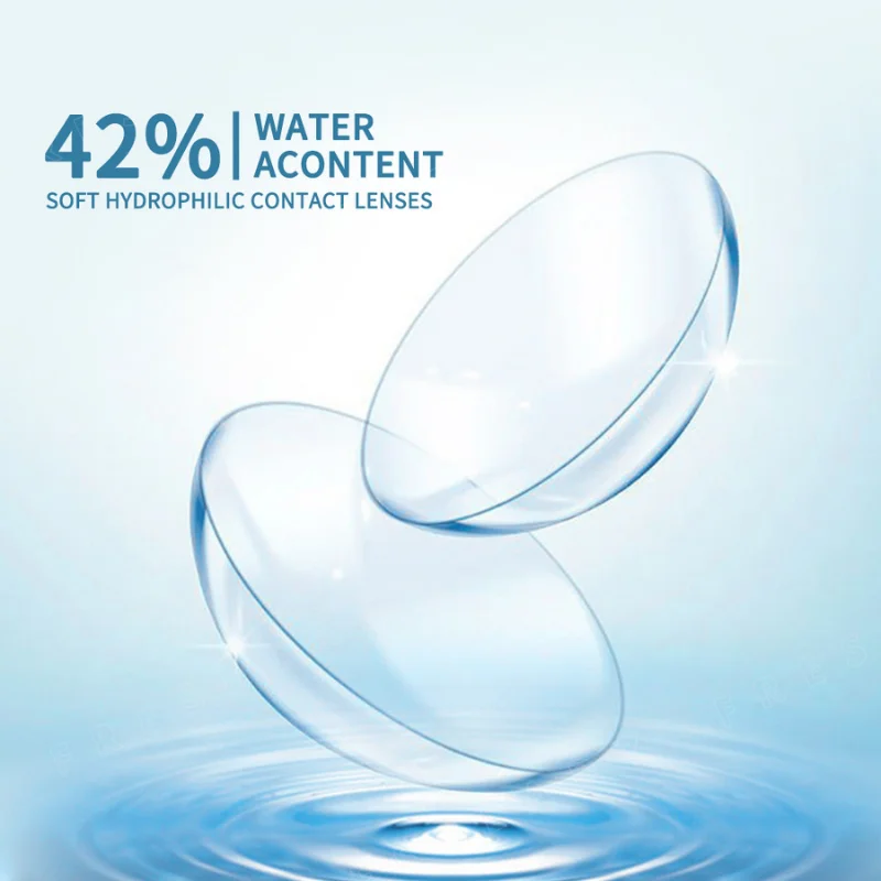 transparent contact lens clear contact lensewith graded 0 50 10 00 1 pair2pcs free global shipping