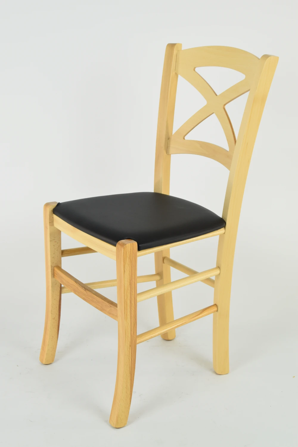 Tommychairs-стул Cross для кухни бара и столовой структура из бука в натуральный цвет