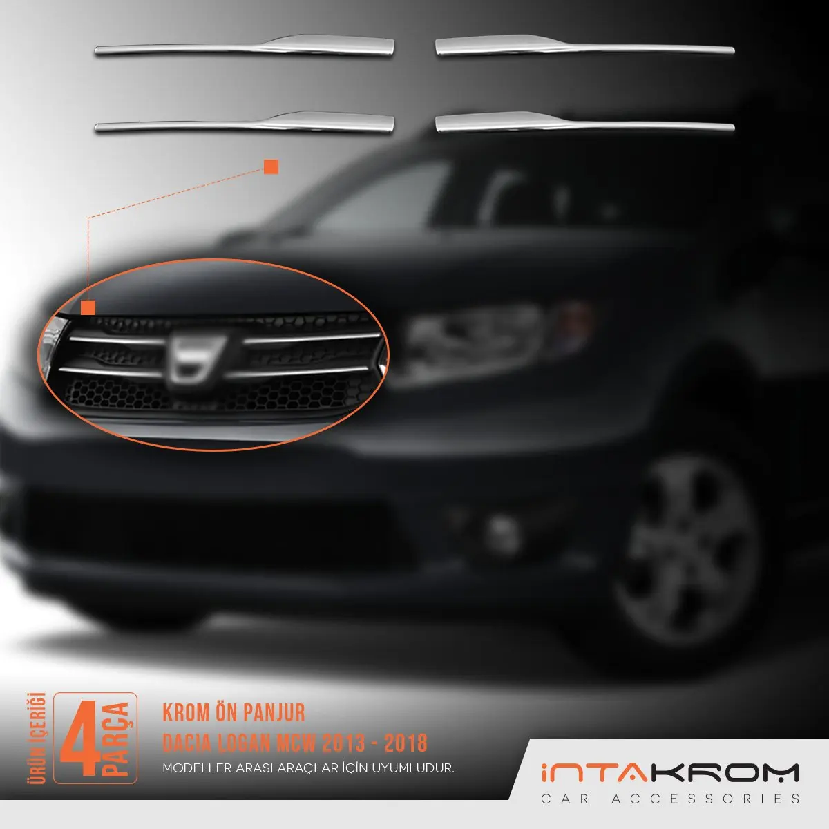 Продажа Dacia Logan MCV хромированный передний гриль 4 шт. 2013-2018 автомобильные аксессуары из нержавеющей стали автомобильные инструменты наклейки украшен... Купить Dacia Logan MCV хромированный передний гриль 4 шт. 2013-2018 автомобильные аксессуары из нержавеющей стали автомобильные инструменты наклейки украшен...