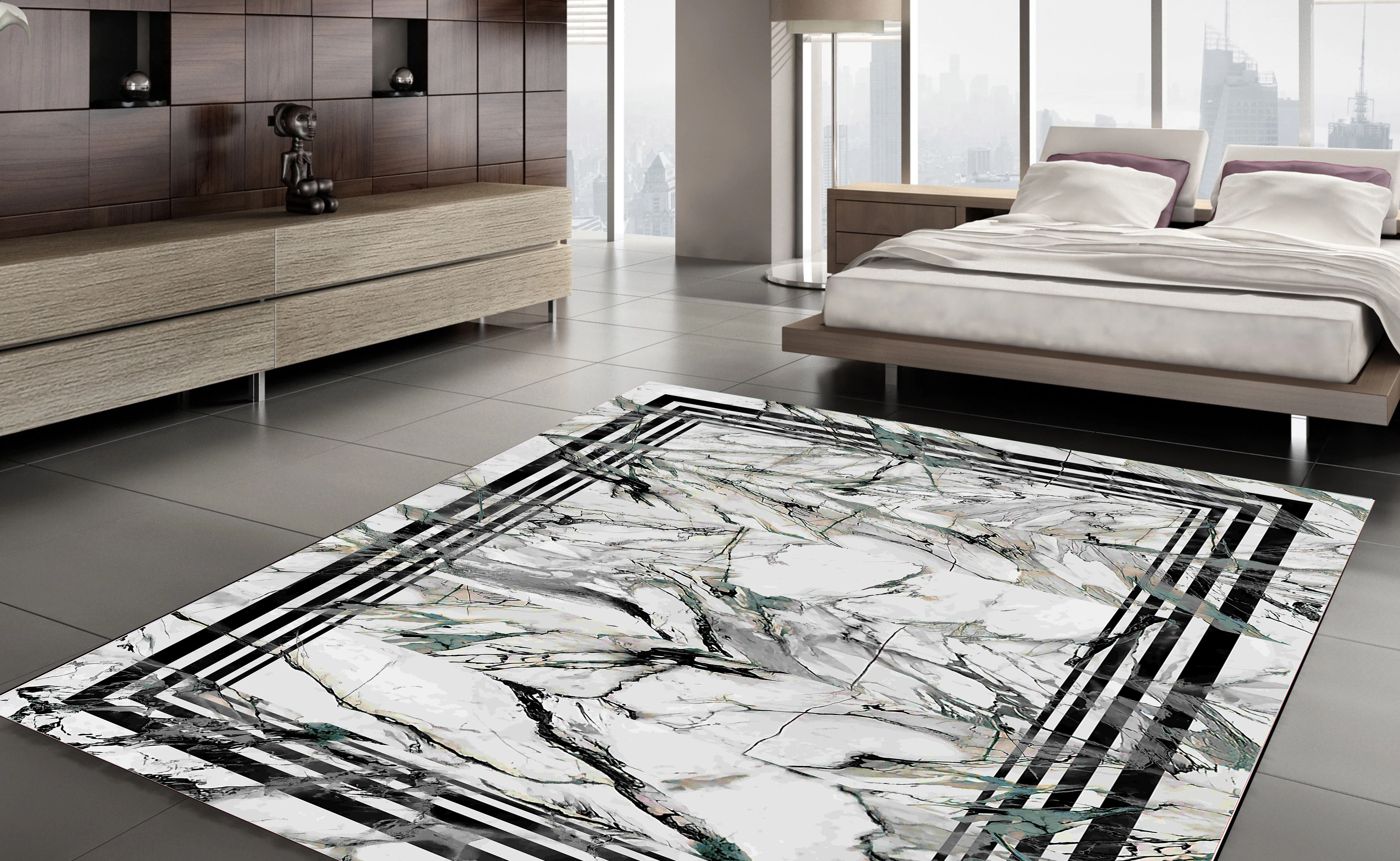

Area Rug Fashion Carpet White Marble Turkish Vintage Floor Soft Rugs Non-Slip Home Decor Thick Runner Durable Carpets Kilim