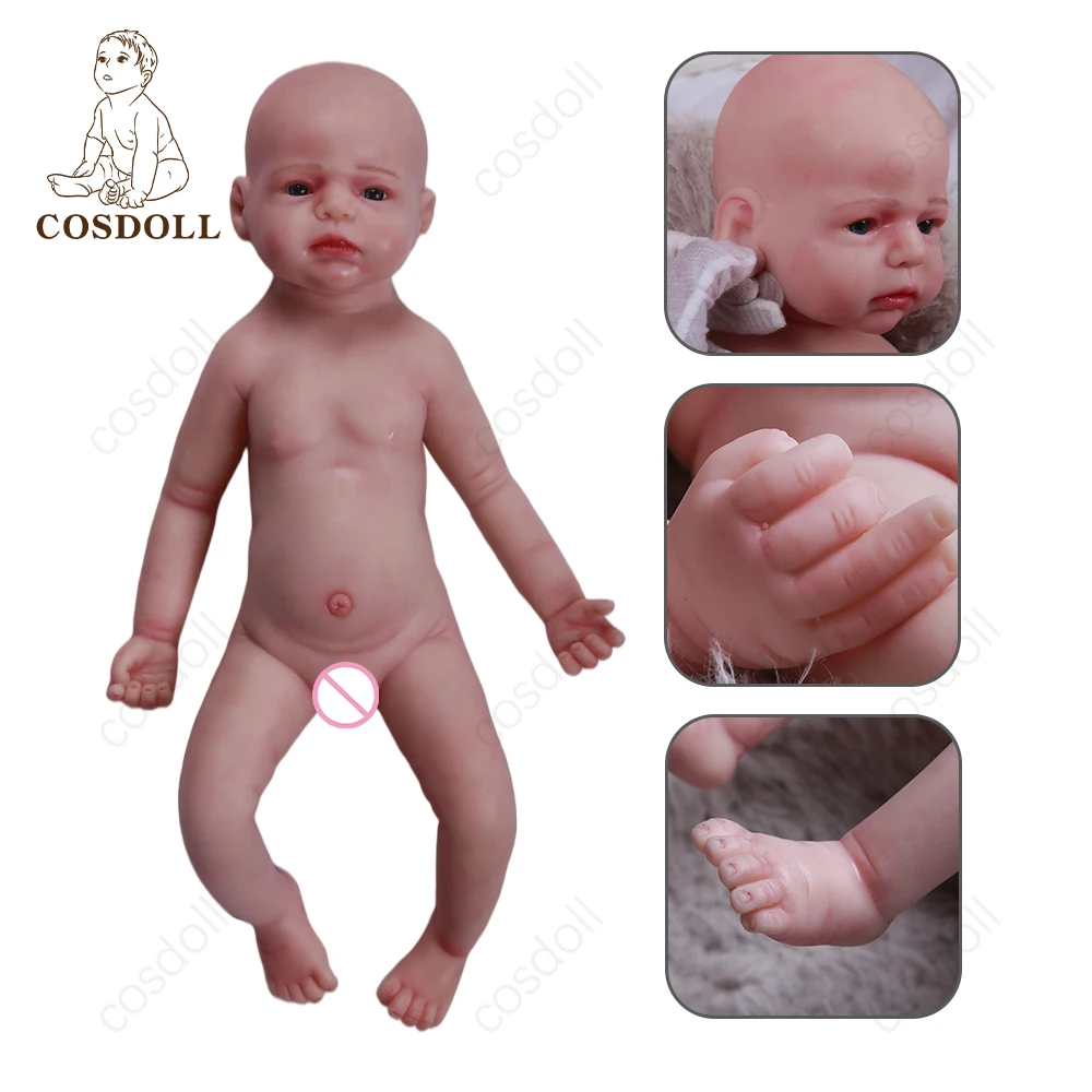 COSDOLL Reborn Baby doll 56 см 3 45 кг полный силиконовые перерожденные куклы младенцы из