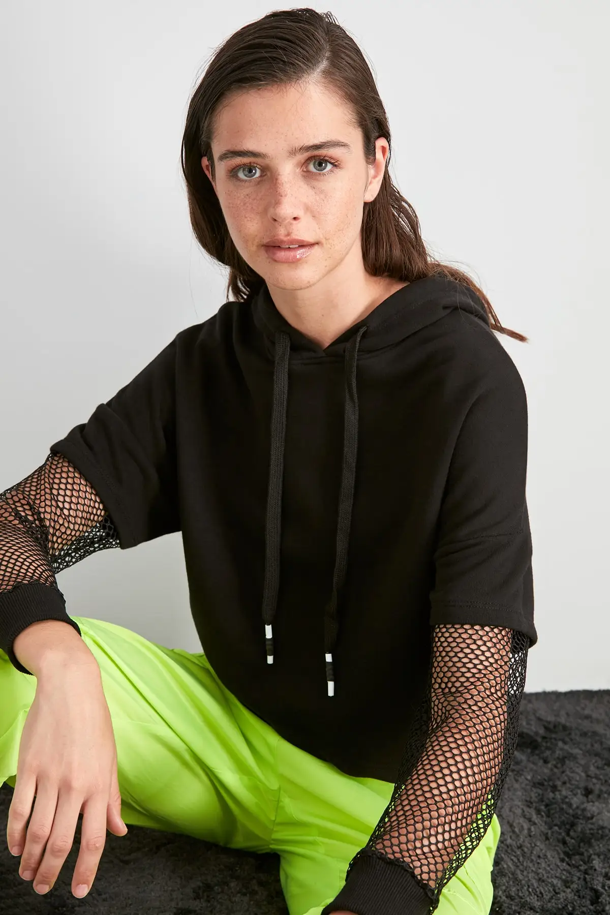 Trendyol трикотажная толстовка с капюшоном TWOAW20SW0705