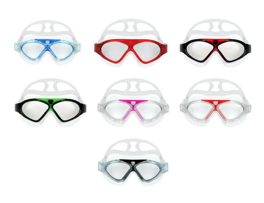 

Delta 8170 Adult Silicone Pool Swimming Goggles Luxury Box Material is silicone and plastic. With its adjustable strap, it fits