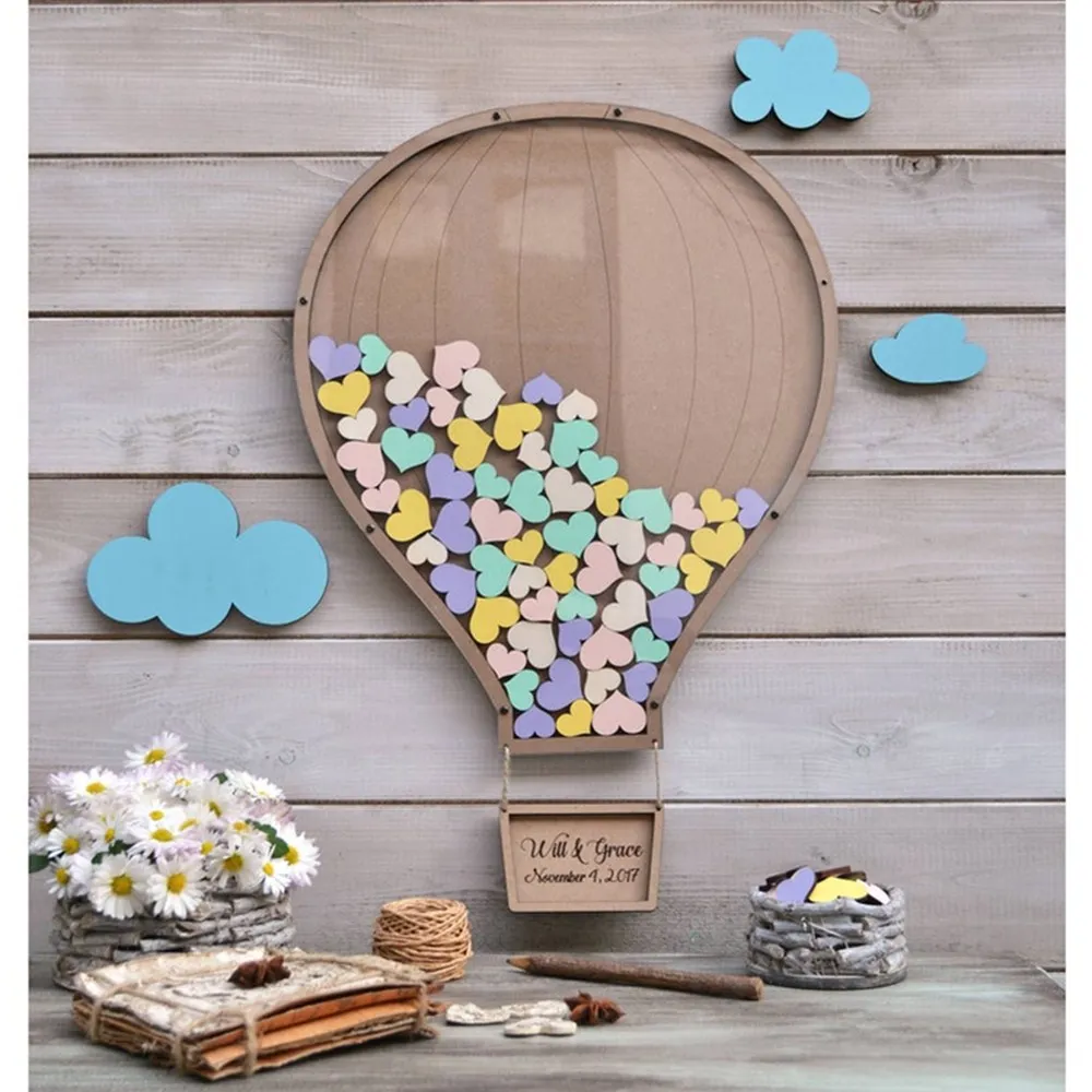 Индивидуальная цветная Гостевая Книга в форме шара для свадьбы украшение