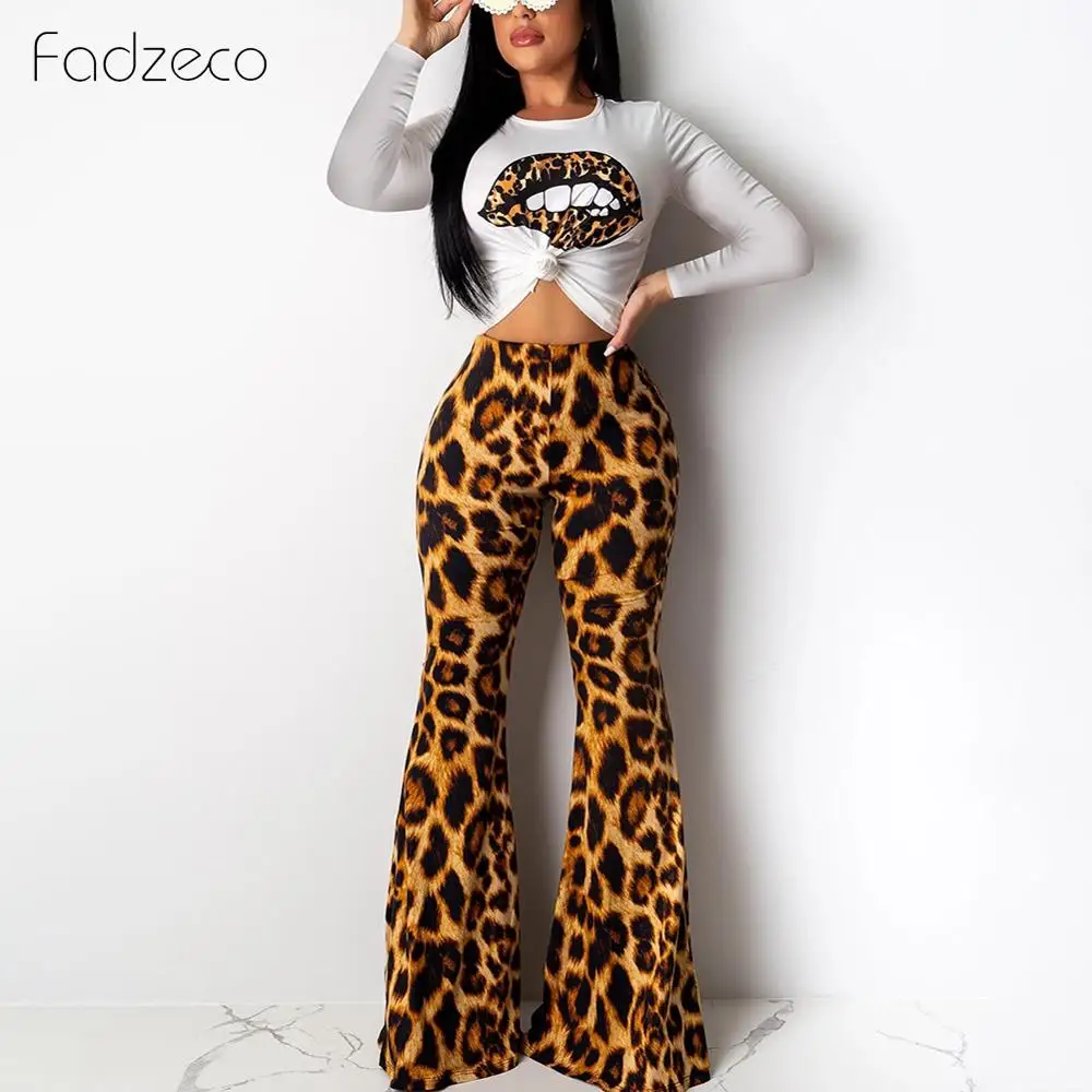 Fadzeco 2019 новая модная одежда с леопардовым принтом осенние африканские комплекты