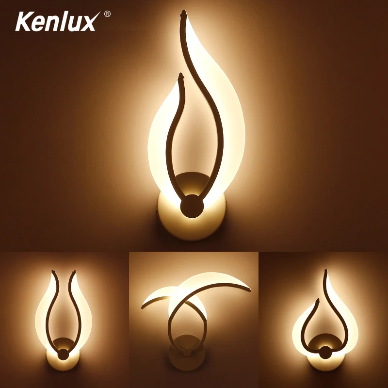 Современная акриловая светодиодная настенная лампа бра яркого света в форме