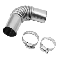 24mm elbow pipe air parking heater exhaust pipe connector wclamps for webasto heater