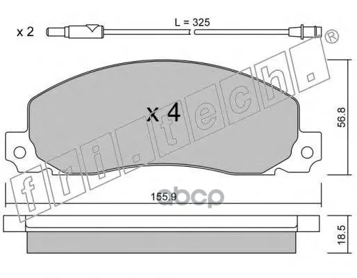 Disc Brake pads Front for Renault Trafic 84-100. | Бытовая техника