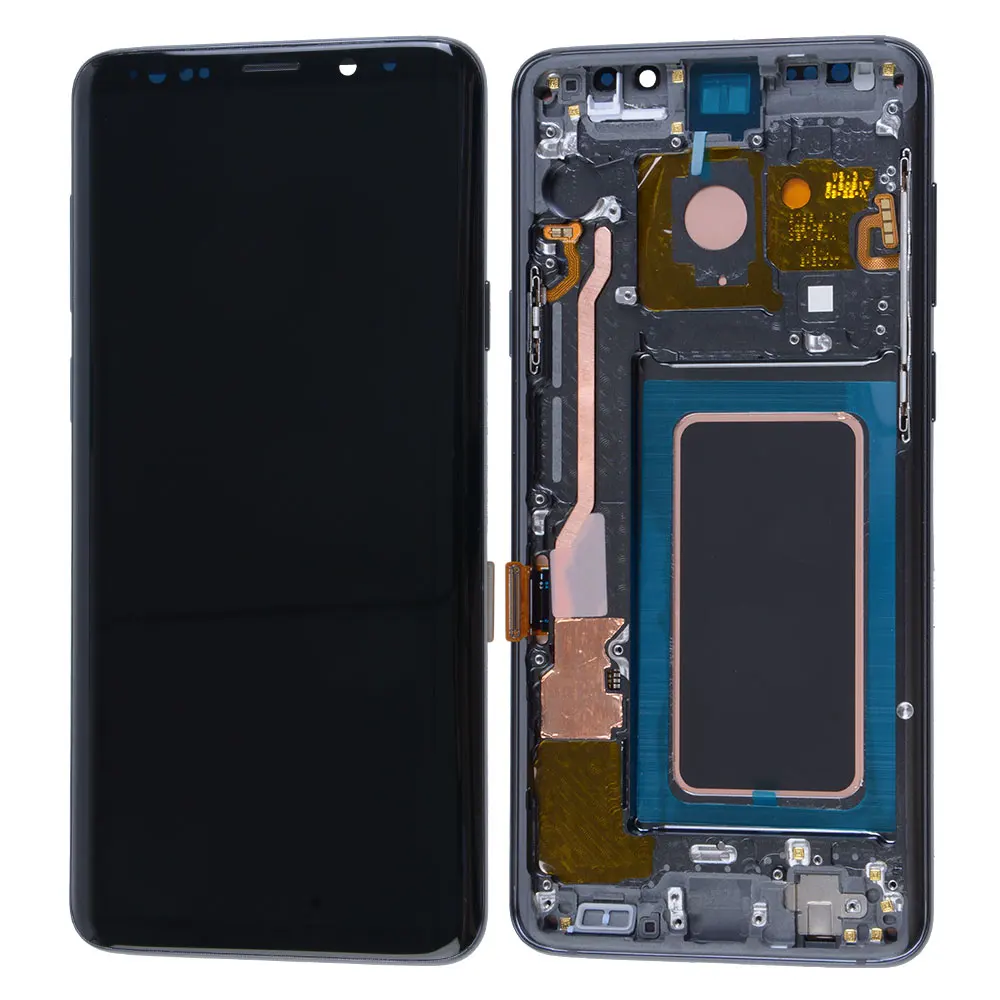 S9Plus Black Ori для samsung Galaxy S9 Plus G965F G965U G965W AMOLED дисплей с кодирующий преобразователь сенсорного экрана в сборе запасные части - Цвет: S9Plus Black