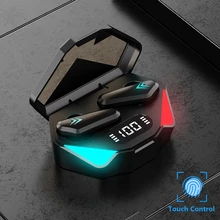 TWS Wireless Bluetooth Gaming Headsets HIFI Low Latency Earphones Noise Reduction LED display Earhook With Mic Stereo For Xiaomi
