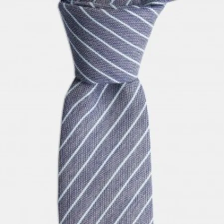 

Navy blue And Green Striped Silk Tie 67825346