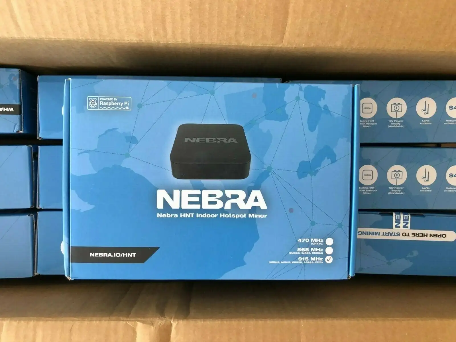 

Nebra Outdoor HNT Helium Miner US 915mhz Hotspot In Hand W/ 3dbi Antenna