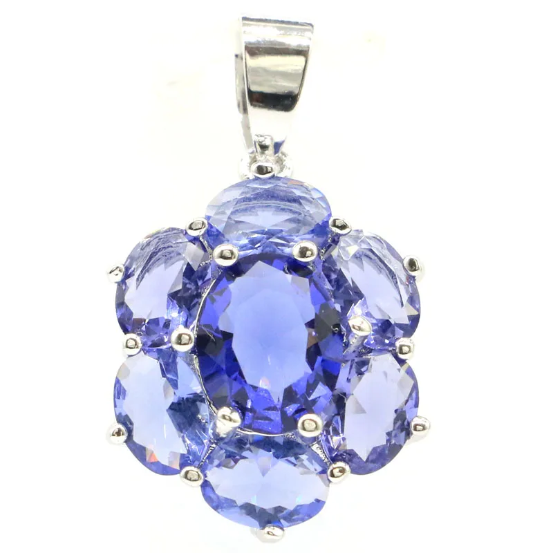 Великолепные Ювелирные изделия серебряная подвеска новый каменный иолит для