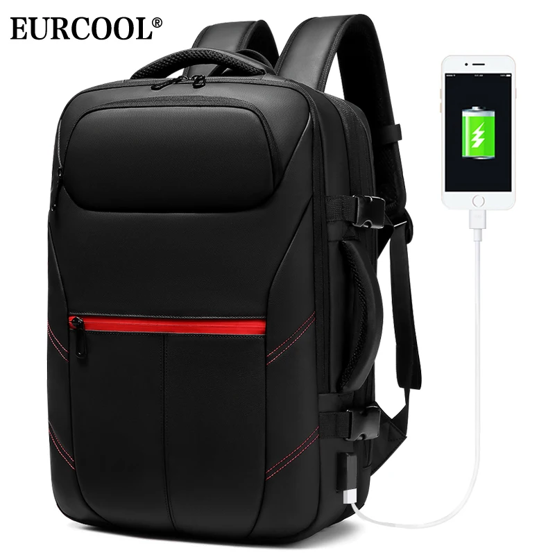 

Men Travel Backpack Large Capacity Male Mochilas Bag USB Charging 15.6 Laptop Backpack Waterproof Men Business Travel New Design