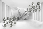 Фотообои категория 3D арт. P-093 Серебряные шары