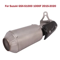 for suzuki gsx s1000 1000f 2015 2020 modified exhaust system pipe mid link tube tail muffler tip slip on motorcycle