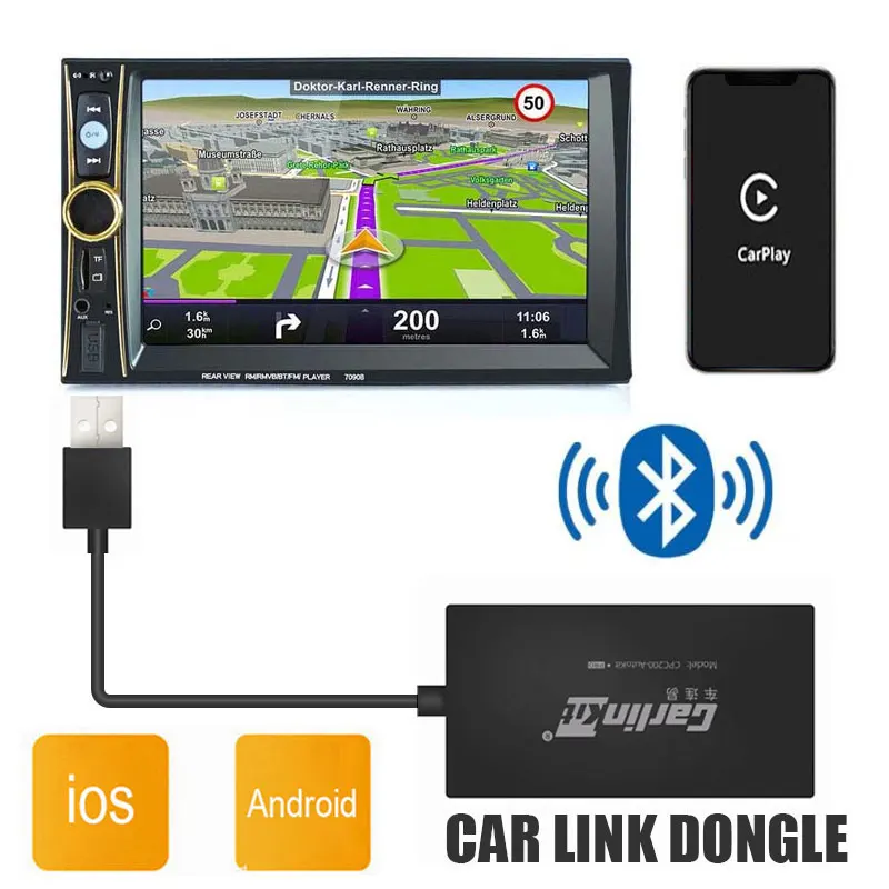 Carlinkit беспроводной Apple CarPlay /Android Auto Carplay Smart Link USB ключ для Android Navigation Player Mirrorlink /IOS