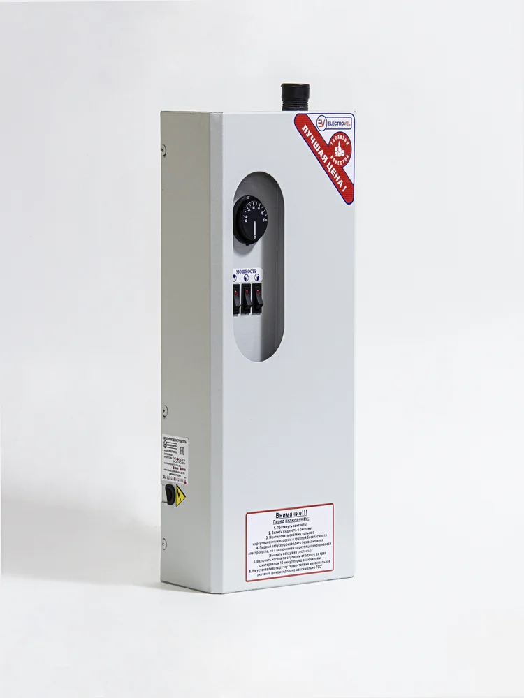 Электрический водонагреватель ElectroVel 3кВт/4.5кВт 220В клавиши. Электрокотел для