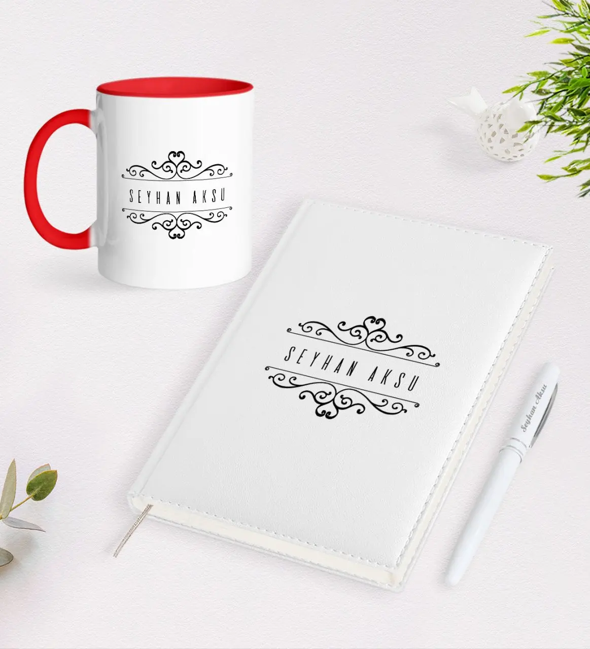 

Personalized Is 2021 Organizer Pen and Red Mug Seti-9