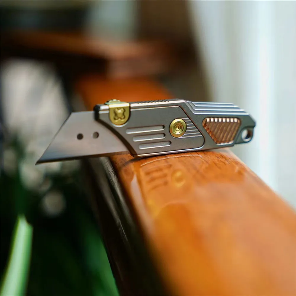 Новый титановый прямой нож для повседневного использования с крутым ножом