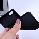 Черный матовый силиконовый чехол для Айфон 7  8 SE new