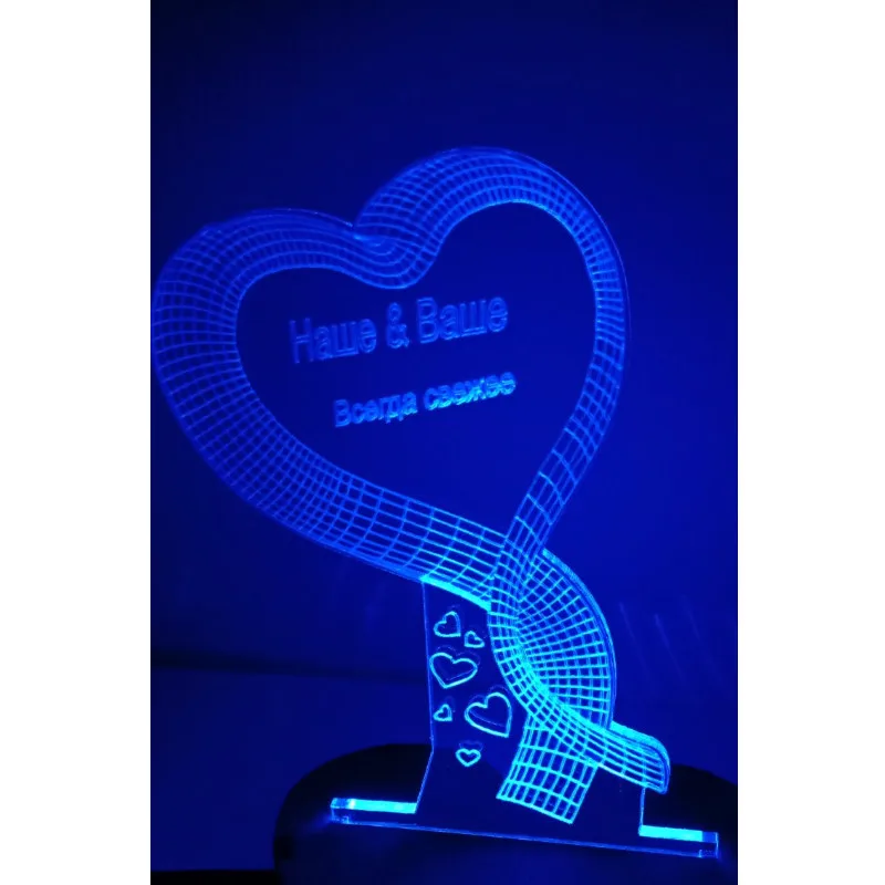 n-047 наше ваше -3D USB светодиодный Эко-светильник-ночник ручной настольный ночник