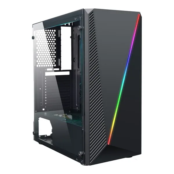 Micro ATX/ATX Midtower чехол CoolBox Deep Abyss RGB светодиодный Корпуса для компьютеров  | Отзывы и видеообзор