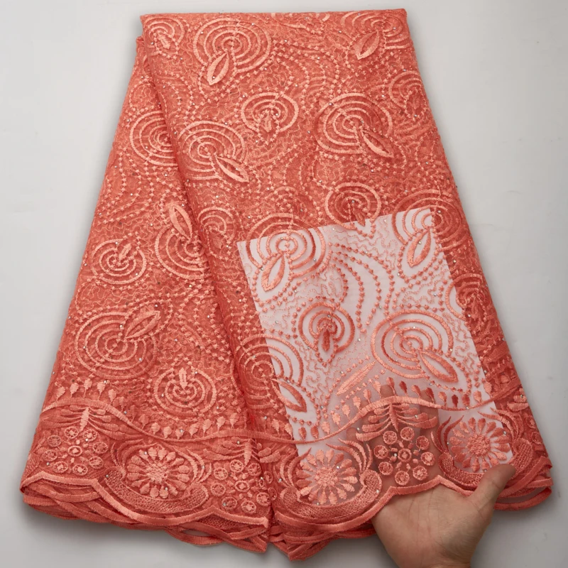Свадебные материалы Африканское кружево недорогая ткань в наличии французская