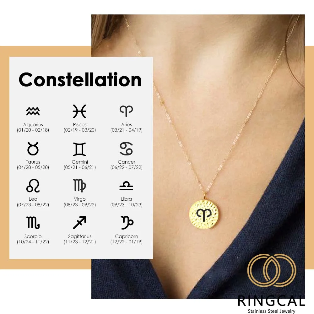 

Ringcal Simple Stainless Steel Necklace Women Round Coin Pendant Necklace Trendy Chokers Necklaces for women Necklaces Jewelry