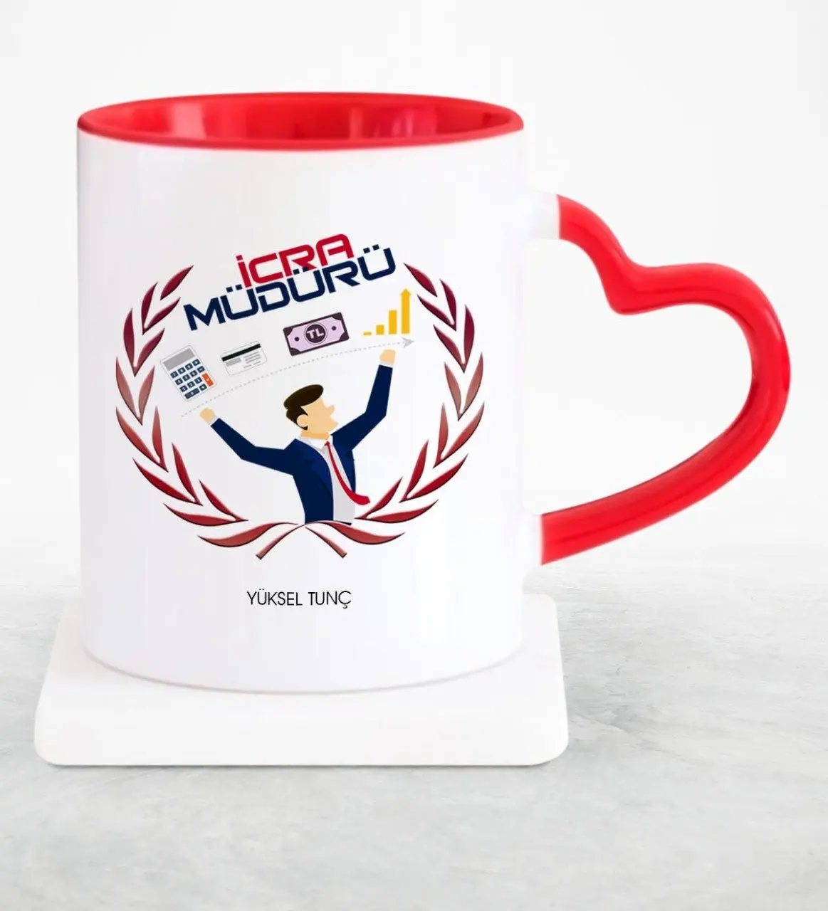 

Personalized Professional Executive Director Red Heart Mug Cup