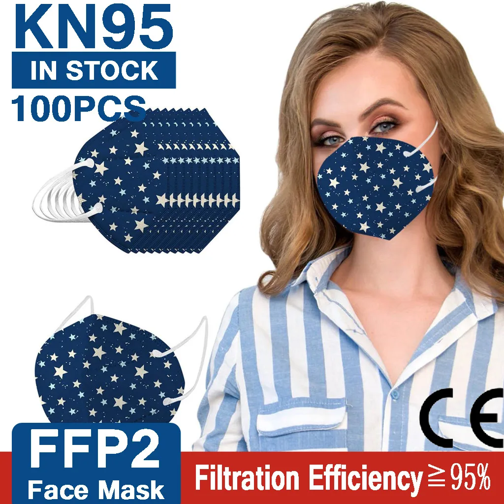 Респираторные маски KN95 FPP2 100 респираторные CE Mascherine|Маски| |