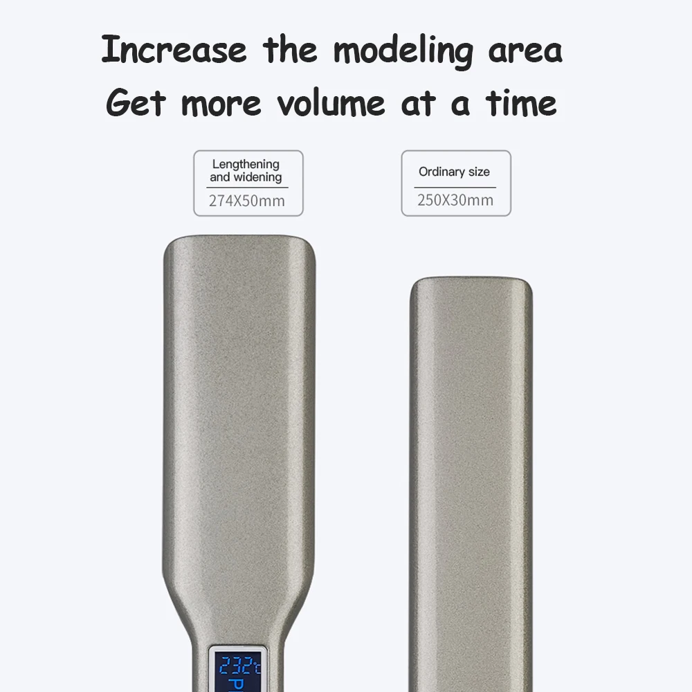 Выпрямитель для волос умный сенсорный ЖК-дисплей керамическая нагревательная